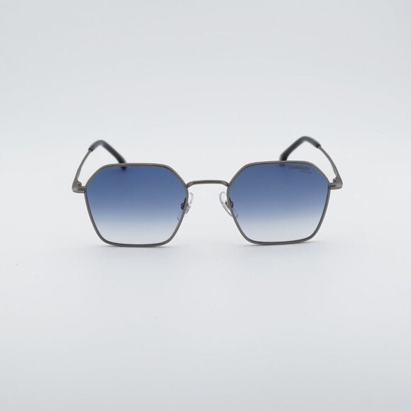 CARRERA 334/S 0R81 08 Sunglasses Ruthenium Geometric Frame, Blue Lenses - Picture 4 of 12